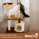 سطح این درخت خاراندن گربه با مخمل های بسیار نرم پوشیده شده است، بنابراین گربه شما که همیشه به دنبال یک آغوش گرم است، شما را در نیمه شب بیدار نخواهد کرد