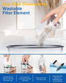 سعی کنید قبل از نظافت به حیوان خانگی اطمینان دهید که به صدا و حرکت عادت کند.