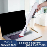 این جاروبرقی حیوان خانگی دارای 3 برس مختلف است: یک برس نرم برای نظافت و شستشوی حیوانات خانگی، یک نازل شکافی 2 در 1 برای تمیز کردن شکاف های باریک و یک برس اثاثه یا لوازم داخلی.