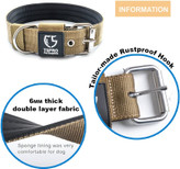 نایلون این قلاده سگ ضخیم، محکم و در عین حال راحت است، و آستر نرم و نرم پوشیدنی راحت را فراهم می کند