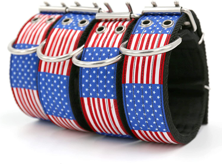 قلاده دارای یک حلقه D استیل ضد زنگ برای اتصال به طناب کششی است