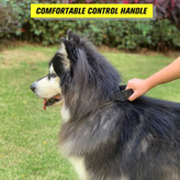 قلاده سگ تاکتیکی با دسته کنترل ویژه را می توان حتی بدون افسار سگ تاکتیکی استفاده کرد، می توانید سگ خود را مستقیماً از دسته روی قلاده بگیرید