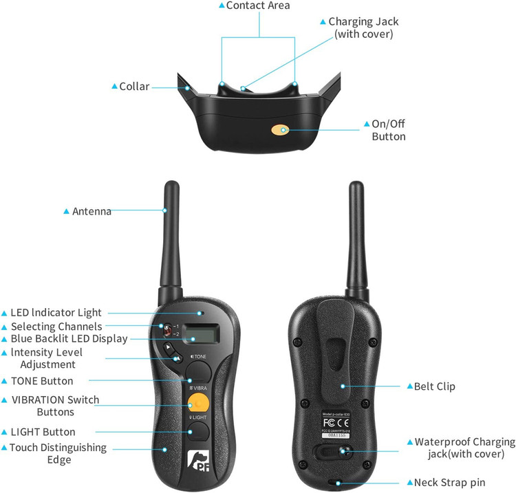 · قابل گسترش با 2 گیرنده برای کنترل همزمان 2 سگ. (گیرنده دوم مورد نیاز است)
