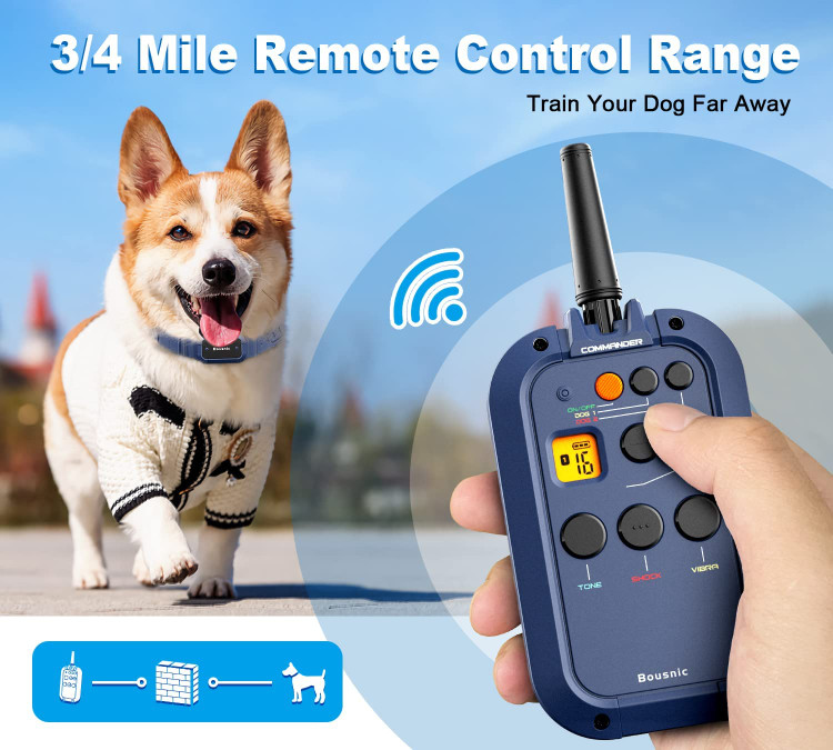 قلاده شوک سگ Bousnic دارای 2 کانال و 3 حالت آموزشی است که به شما امکان می دهد با استفاده از حالت های بوق، لرزش یا شوک ایمن به سگ خود به طور موثر و ایمن آموزش دهید.