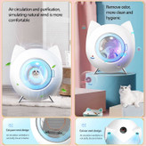 گردش داخلی 360 درجه برای خشک شدن سریع، قسمت پایین جعبه طوری طراحی شده است که هوا را از بین ببرد و موهای کف حیوان خانگی را می توان به سرعت خشک کرد تا از حیوان خانگی جلوگیری شود