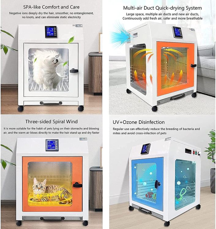 شاسی قابل جدا شدن را می توان پس از استفاده برای تمیز کردن جدا کرد و عملکرد راحت و ساده است. سوئیچ محافظت از نشت برای تامین ایمنی حیوان خانگی شما.