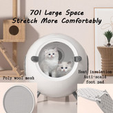 ظرفیت قابل توجه 70 لیتری جعبه خشک کن برای هر گربه اندازه گربه حتی گربه بزرگتر ایده آل است