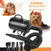مجهز به موتور قدرتمند 3200 واتی، می تواند نیروی دمیدن کافی برای از بین بردن سریع رطوبت و گرد و غبار را از کت سگ فراهم کند، خشک کردن موی حیوان خانگی هرگز برای هر دو به این آسانی و سریع نبوده است