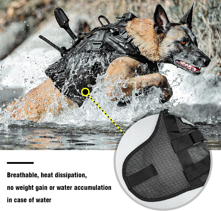 مجهز به سینه / پد شکم - وزن سگ را برای جابجایی در حین ردیابی، بی قراری توزیع می کند