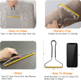 با غلتک پرزدار 100% قابل استفاده مجدد برای موهای حیوانات خانگی، دیگر پول را برای شارژ مجدد یا باتری هدر ندهید.