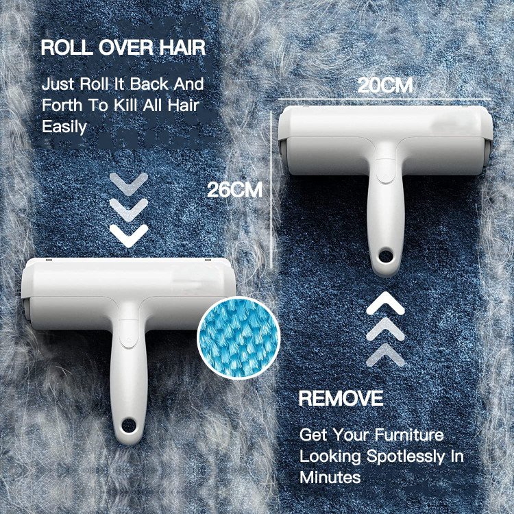 برس پرز و غلتک پرز، تک تک موهای حیوان خانگی را از آن موهای بسیار چسبنده، به عنوان مثال مبل های مخملی/ پارچه ای، فرش، فرش، تخت، کوسن، پرده، بالش، لانه خانه، صندلی ماشین جدا می کند