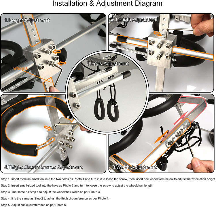 این ویلچر سگ ما برای سگ های بسیار کوچک با وزن 3-60 پوند است.