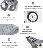 ویلچرهای دو چرخ فقط برای حیوانات خانگی با معلولیت در پاهای عقب مناسب هستند. می توانید پاهای عقب آنها را بالا بیاورید. اگر می توانید روی پاهای جلویی راه بروید، ویلچر ما به او کمک می کند راه برود.