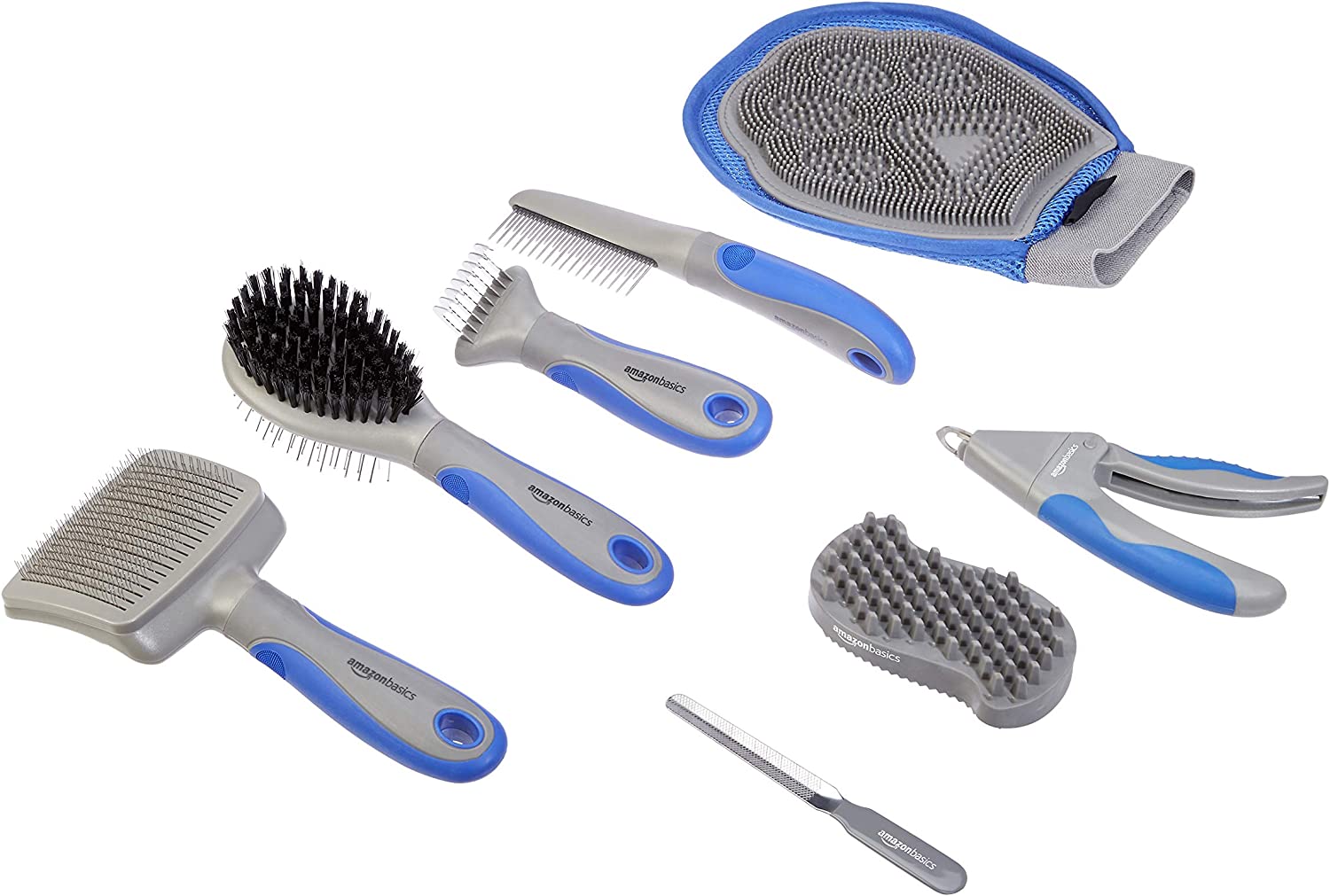 ست نظافت حیوانات خانگی ( 8*1 ابزار ضروری برای نظافت ) برند : AmazonBasics  کد : S 670