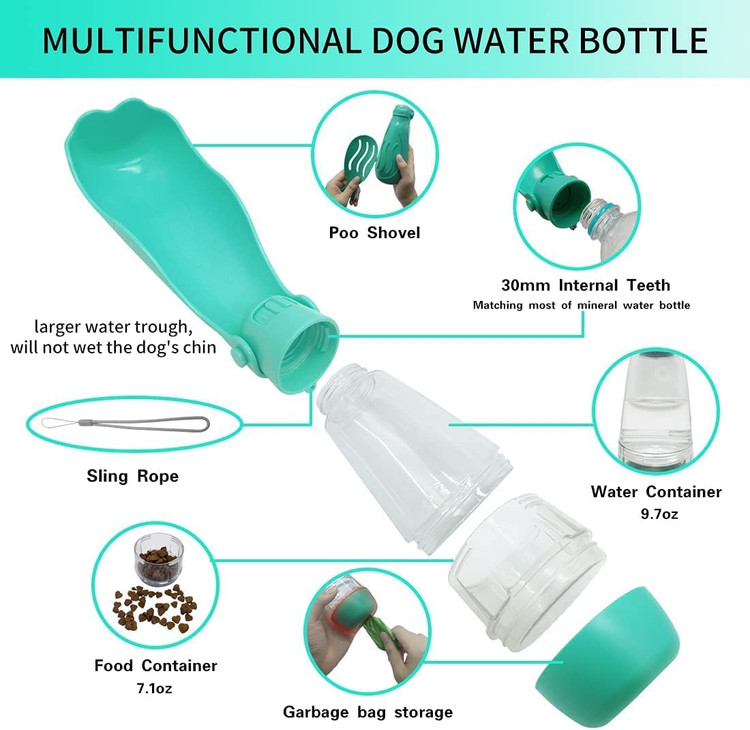 دیگر نگران گرسنه یا تشنه بودن حیوان خانگی ناز خود در بیرون نباشید. مناسب برای سگ ها و گربه های کوچک تا متوسط.