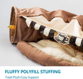 تونل تاشو و تخت بالشتک قابل جدا شدن و شستشو که به راحتی قابل نگهداری و حمل است