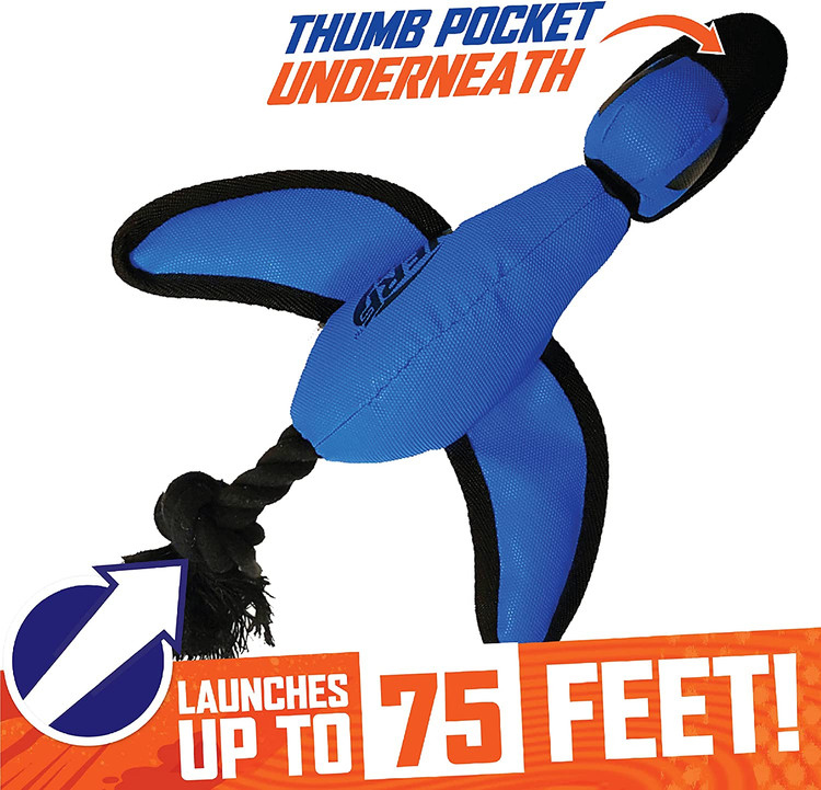 می تواند پرتاب کننده اردک را تا ارتفاع 75 فوت شلیک کند، بدون اینکه شانه شما ساییده شود و پاره شود