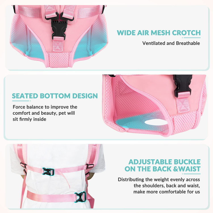 محصول ما دارای 4 رنگ و 4 اندازه است. کوله پشتی سگ برای سگ های کوچک متوسط طراحی شده است (وزن بیش از حد می تواند بار زیادی را بر دوش صاحبش بگذارد)