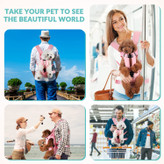 با توجه به عادات استفاده خود، کالسکه حیوان خانگی جلویی را در جلو یا پشت بپوشید