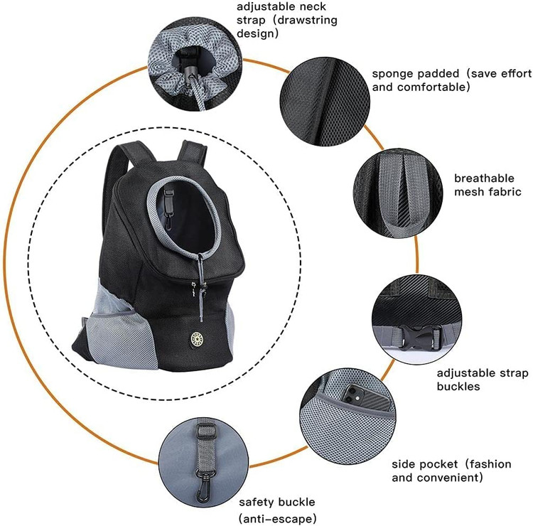 کوله پشتی داگی از یک اسفنج ضخیم و پارچه مشبک تنفسی ساخته شده است که ارگونومیک و بسیار راحت است و بار روی شانه و پشت صاحب را کاهش می دهد