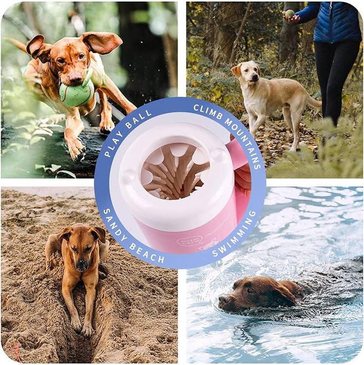 پاک کننده پنجه سگ قابل حمل با دقت انتخاب شده است که مواد سیلیکونی سازگار با محیط زیست دارای نرمی بهتری نسبت به پلاستیک است، بدون اینکه به سگ های مورد علاقه شما آسیبی برساند