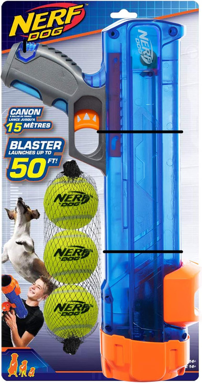 بلستر 16 اینچی سگ ، با 3 توپ تنیس ( پرتاب کننده توپ سگ ) برند: Nerf Dog کد : DT 450