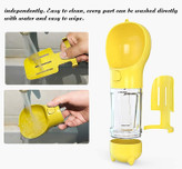 این کاسه فنجان آب گربه مسافرتی سگ دارای یک فرورفتگی بزرگ است