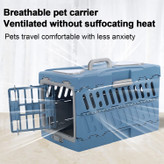 چفت های فنری باز و بسته شدن آسان درب را با یک دست تضمین می کند و به طور موثری از فرار حیوانات خانگی از جعبه حمل و نقل جلوگیری می کند.