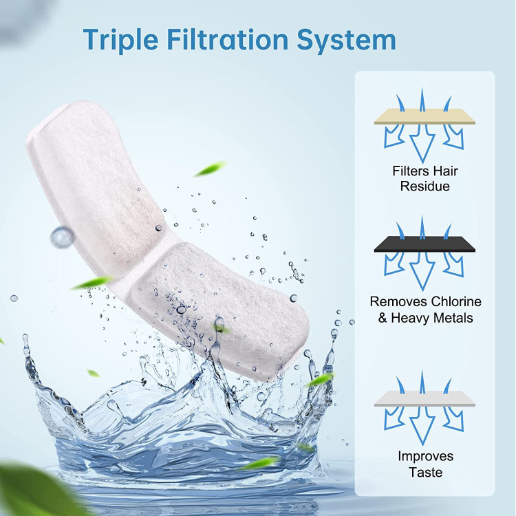 حیوان خانگی خود را سالم نگه دارید هر عنصر فیلتر از پنبه فیلتر ریز متخلخل، کربن فعال پوسته نارگیل و رزین تبادل کاتیونی برای تصفیه آب برای محافظت از سلامت گربه استفاده می کند