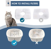 فیلتر آبخوری گربه بسته 8 عددی ( فیلتر آبنمای گربه و فواره سگ ) برند: AGEETXT کد : FA 203