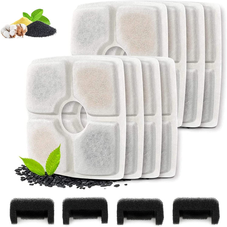 فیلتر آبخوری گربه بسته 8 عددی ( فیلتر آبنمای گربه و فواره سگ ) برند: AGEETXT کد : FA 203