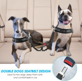 این بند کمربند ایمنی سگ دوتایی 2 در 1 بدون گره زدن به جدا نگه داشتن دو سگ کمک می کند