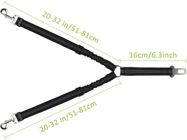 این کمربند ایمنی سگ برای اتومبیل با عرض گیره کمربند 0.82 اینچی طراحی شده است که می تواند به پریزهای کمربند ایمنی بیشتر وسایل نقلیه وصل شود.