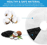 فیلترهای فواره آب با کربن فعال 6 بسته دریافت خواهید کرد.