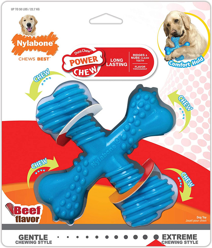 اسباببازی جویدنی دندانی سگ برند : Nylabone کد : AB 780