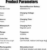 قلاده آموزشی و ضد پارس سگ
